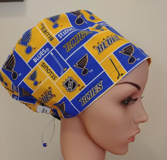 Women's Surgical Cap, Scrub Hat, Chemo Cap,NHL St. Louis Blues