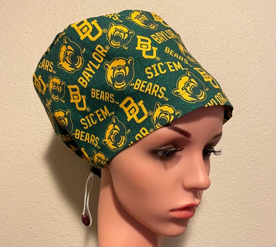 Women's Surgical Cap, Scrub Hat, Chemo Cap, Baylor University