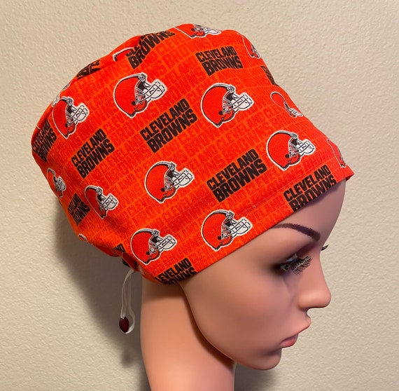 Women's Surgical Cap, Scrub Hat, Chemo Cap, NFL Cleveland Browns