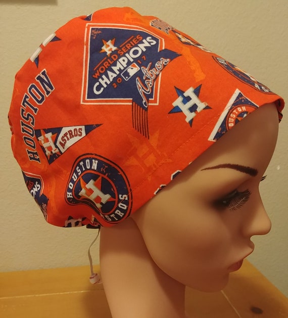 Women's Surgical Cap, Scrub Hat, Chemo Cap,  MLB 2017 World Series Champions