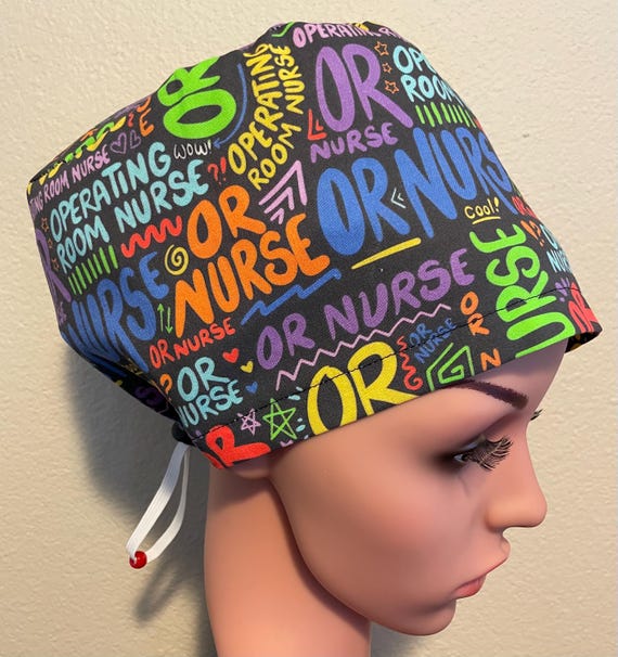 Women's Surgical Cap, Scrub Hat, Chemo Cap,  OR Nurse