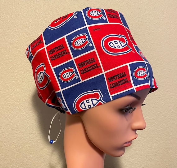 Women's Surgical Cap, Scrub Hat, Chemo Cap, NHL Montreal Canadiens