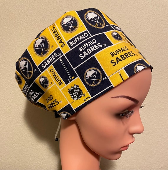 Women's Surgical Cap, Scrub Hat, ChemoCap, NHL Buffalo Sabres