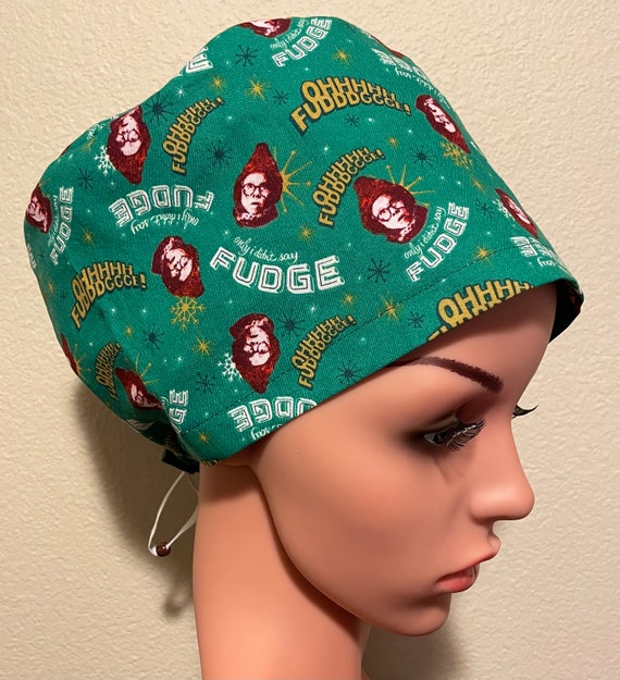 Women's Surgical Cap, Scrub Hat, Chemo Cap, Oh Fudge