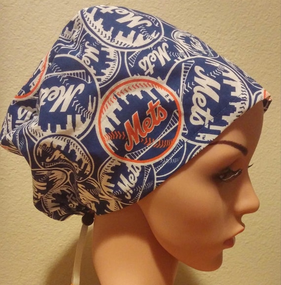 Women's Surgical Cap, Scrub Hat, Chemo Cap, New York Mets
