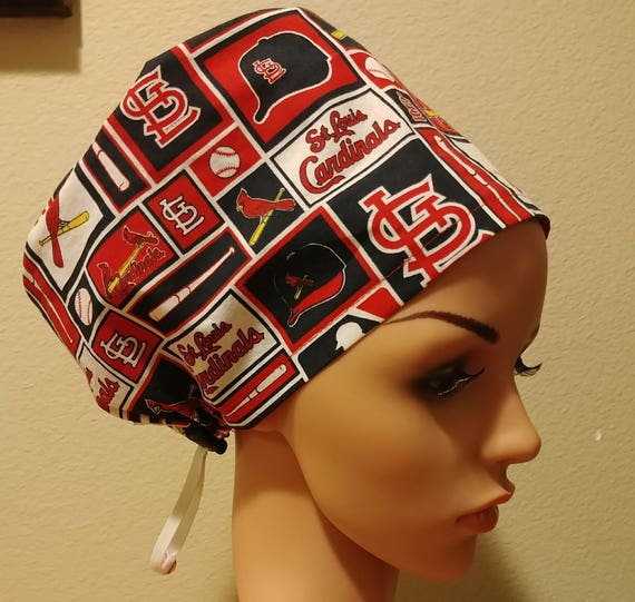 Women's Surgical Cap, Scrub Hat, Chemo Cap, St. Louis Cardinals