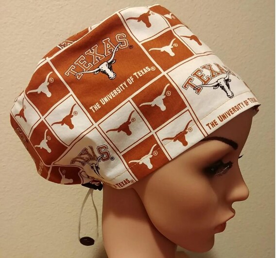 Women's Surgical Cap, Scrub Hat, Chemo Cap, University of Texas