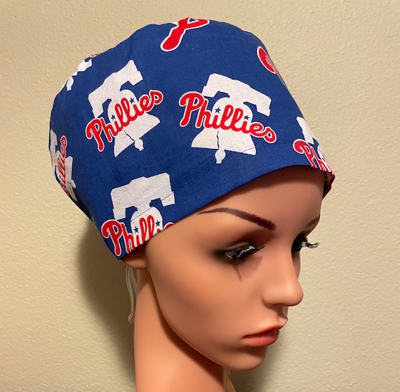 Women's Surgical Cap, Scrub Hat, Chemo Cap,  MLB Philadelphia Phillies
