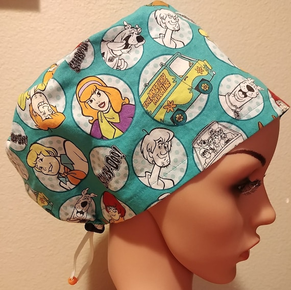 Women's Surgical Cap, Scrub Hat, Chemo Cap, Scooby Doo