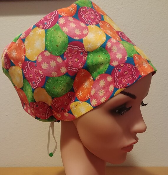 Women's Surgical Cap, Scrub Hat, Chemo Cap,  Easter Parade