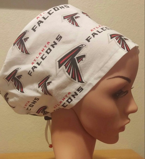 Women's Surgical Cap, Scrub Hat, Chemo Cap, NFL Atlanta Falcons