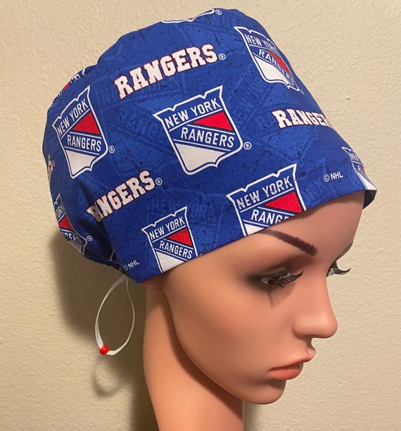 Women's Surgical Cap, Scrub Hat, Chemo Cap, New York Rangers