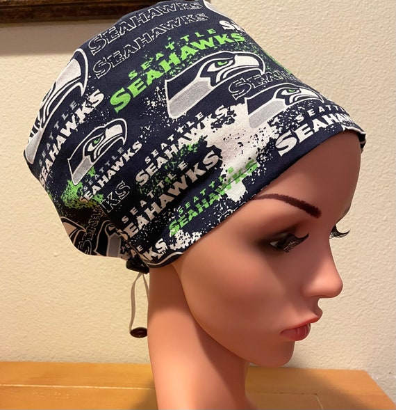 Women's Surgical Cap, Scrub Hat, Chemo Cap, NFL Seattle Seahawks