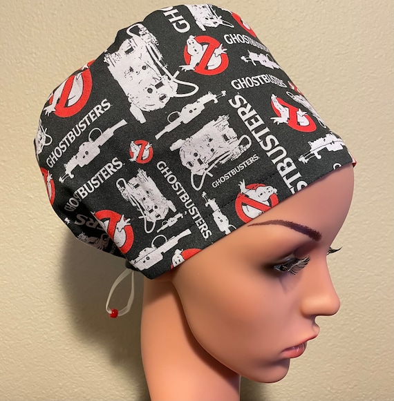 Women's Surgical Cap, Scrub Hat, Chemo Cap, Ghostbusters