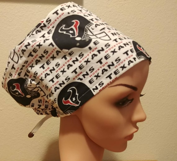 Women's Surgical Cap, Scrub Hat, Chemo Cap, NFL Houston Texans