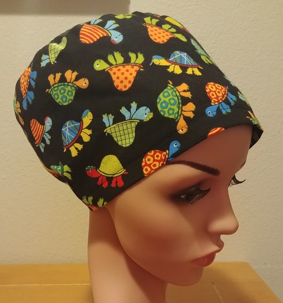Women's Surgical Cap, Scrub Hat, Chemo Cap,  Shelly