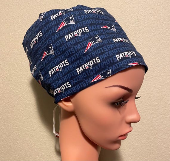 Women's Surgical Cap, Scrub Hat, Chemo Cap, NFL New England Patriots
