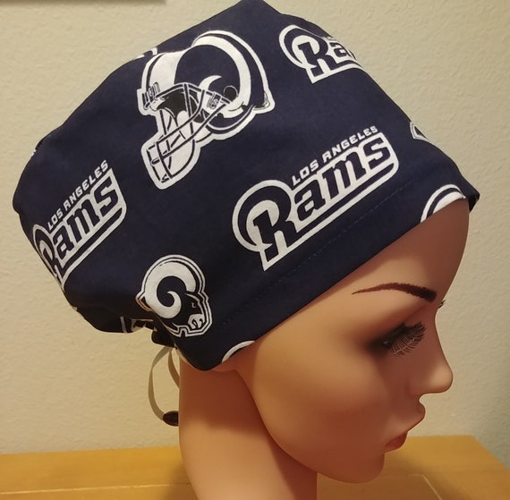 Women's Surgical Cap, Scrub Hat, Chemo Cap, NFL Los Angeles Rams