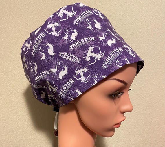 Women's Surgical Cap, Scrub Hat, Chemo Cap, Tarleton State University