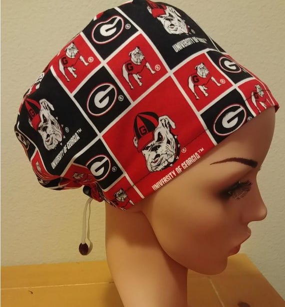 Women's Surgical Cap, Scrub Hat, Chemo Cap, University of Georgia