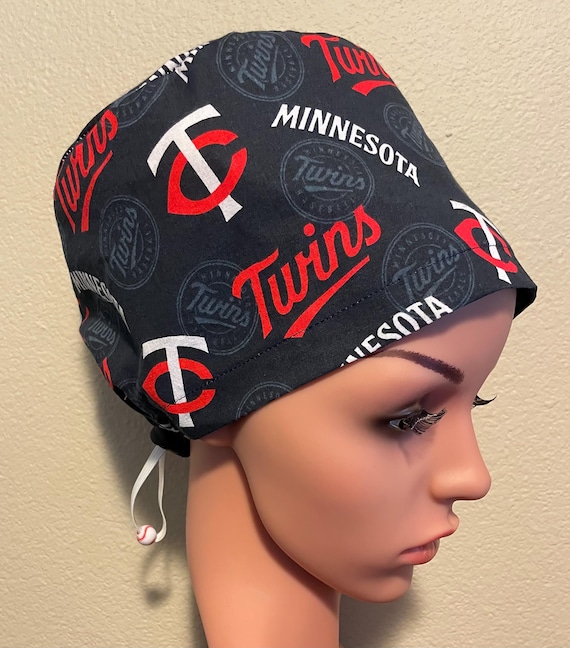 Women's Surgical Cap, Scrub Hat, Chemo Cap, Minnesota Twins