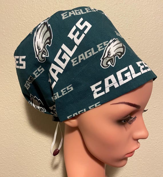 Women's Surgical Cap, Scrub Hat, Chemo Cap, NFL Philadelphia Eagles