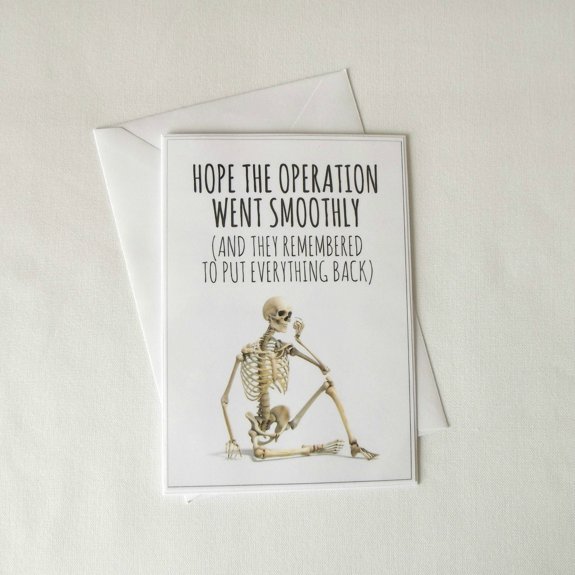 Get Well Soon Card Alternative Greeting Card Funny Card Etsy