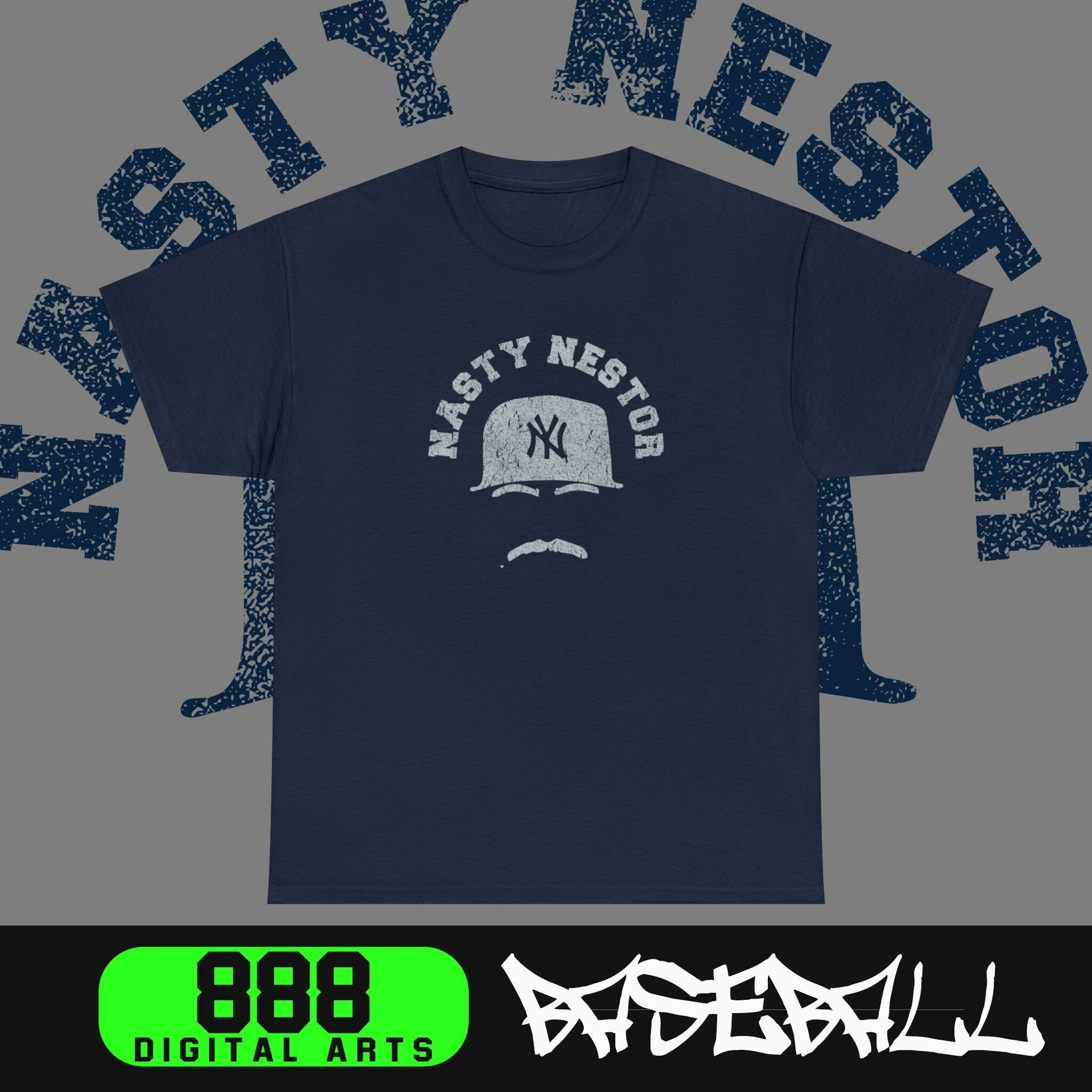 888digitalarts Nasty Nestor Shirt | Nestor Cortes Jr New York Baseball T Shirt | Funny Nestor Corte T-Shirt | Vintage Grunge Nasty Nestor Corte Graphic Tee