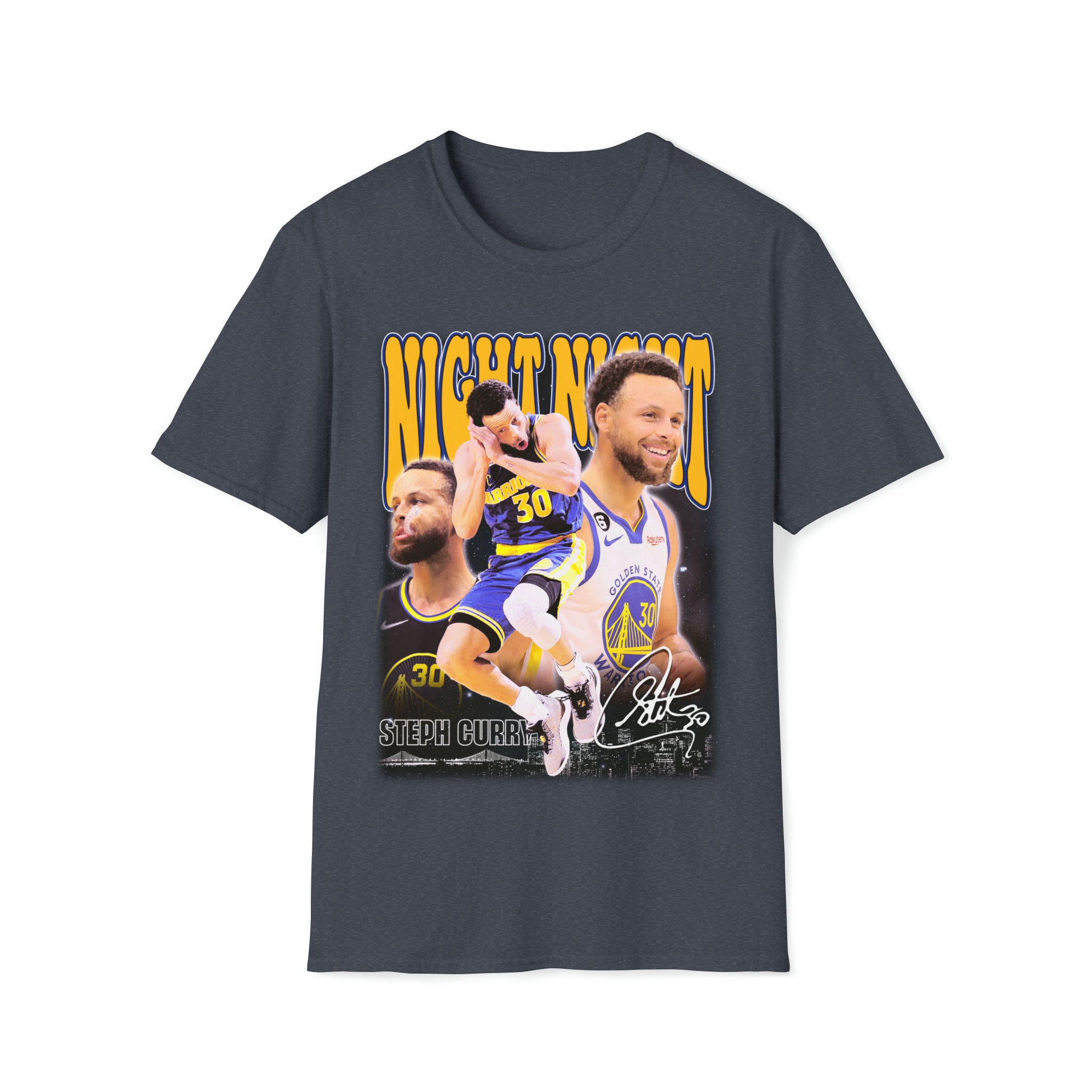 In Steph We Trust Stephen Curry Night Night Vintage White Shirt - Anynee