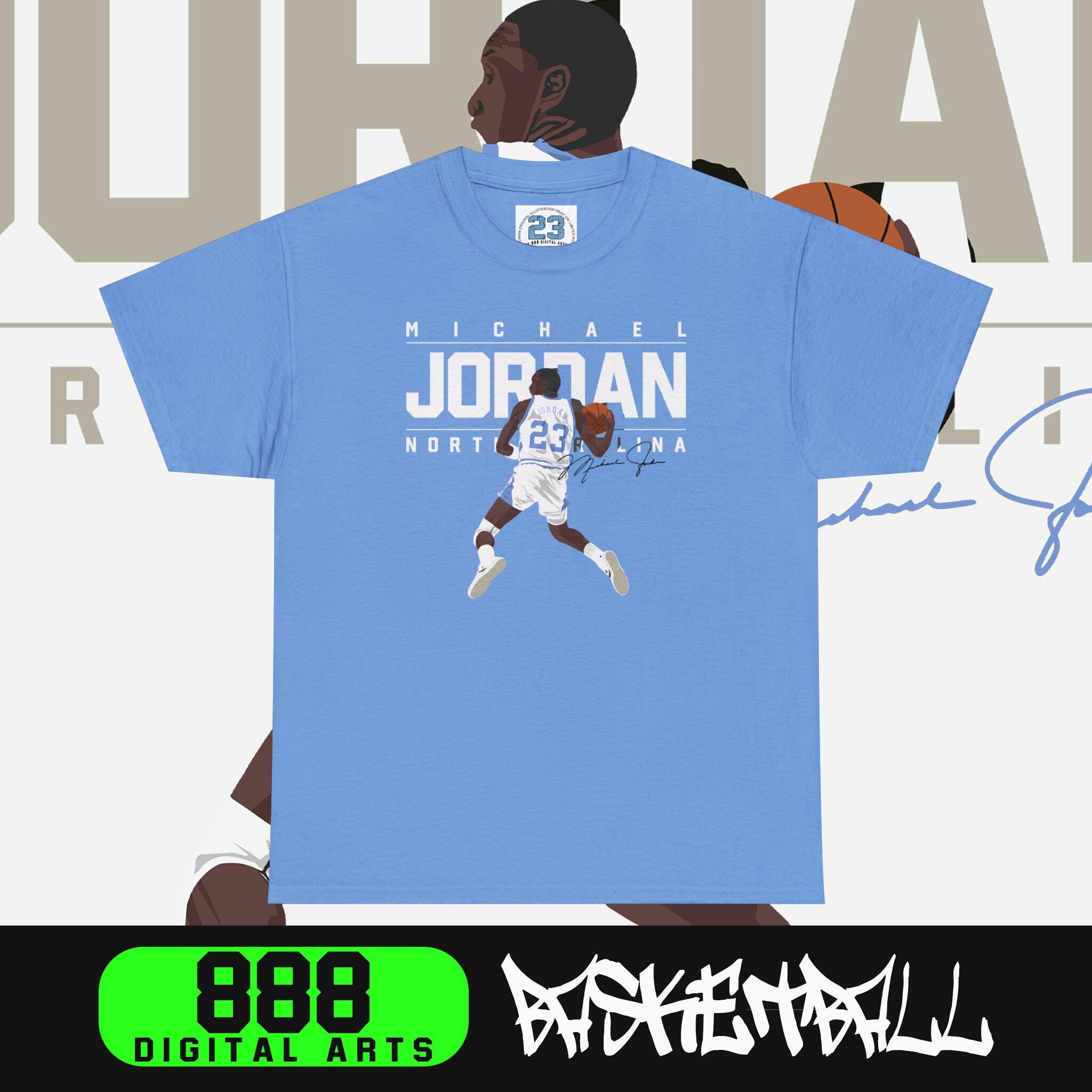 Jordan Men's North Carolina Tar Heels White Spotlight Basketball Long Sleeve T-Shirt, Medium, Blue