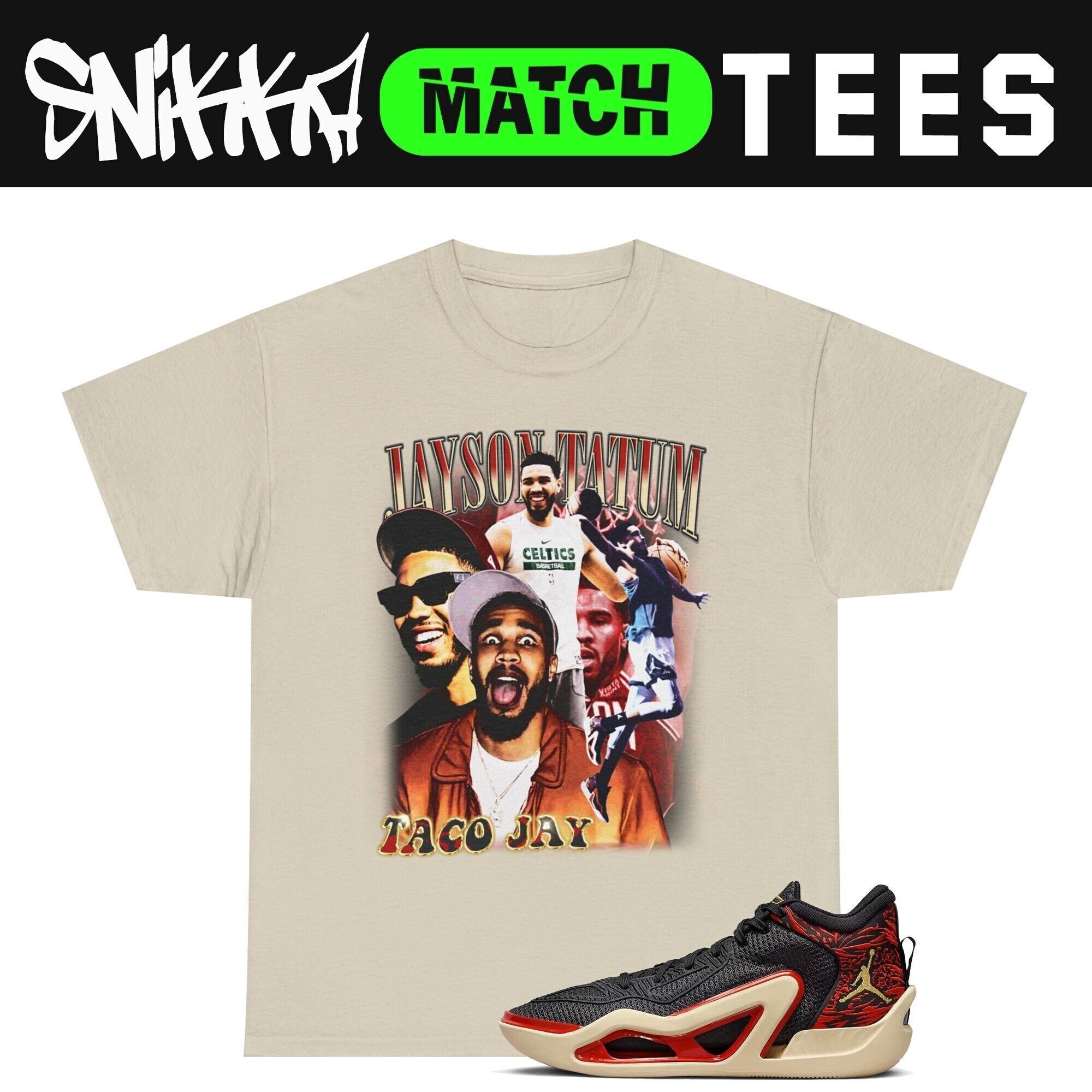 888digitalarts Jordan Tatum 1 Zoo | Bootleg Shirts to Match Sneaker | JT 1 Match 90s Tees | Vintage Jayson Tatum Retro T-Shirt | Gift for Tatum Fans