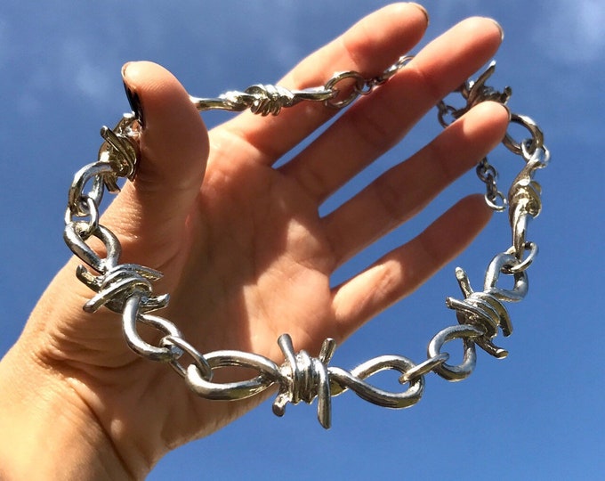 Barbed Wire Choker Etsy