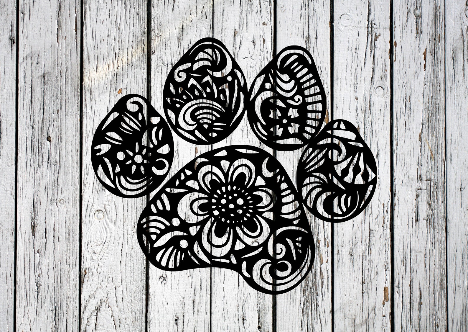 Paw Print Mandala, Svg File, DIGITAL FILE ONLY - Etsy