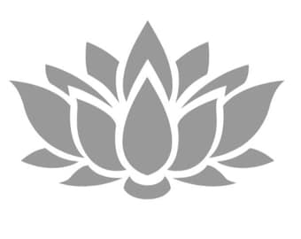 FREE A4 Included!A3 Stencil Lotus Flower  **Free A4 size included** Craft Template Reusable 190 Mylar Upcycle Walls Furniture yoga