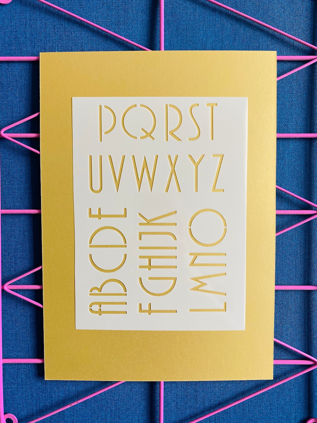 Art Deco Font Alphabet Stencil Letters Retro Classic 1920's Craft ...