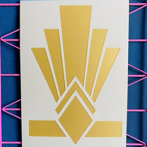 Art Deco Retro Klasyka Lata 20. Szablon Szablon do Rzemiosła Wielokrotnego Użytku 190 Mylar Przetwarzanie Ścian Mebli Karty Znaki Tkaniny Ciasta