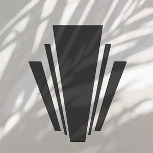 Art Deco Retro Klasyka Lata 20. Szablon Szablon do Rzemiosła Wielokrotnego Użytku 190 Mylar Przetwarzanie Ścian Mebli Karty Znaki Tkaniny Ciasta