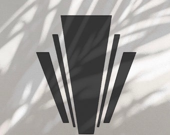 Art Deco Retro classic 1920's Stencil Craft Template Reusable 190 Mylar Upcycle Walls Furniture Cards Signs Fabric Cakes