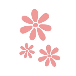 Daisy Stencil Astratto Fiore Arte Forme Artigianato Modello Riutilizzabile 190 Mylar Pareti Mobili Segnali Tessuto Torte Giornale