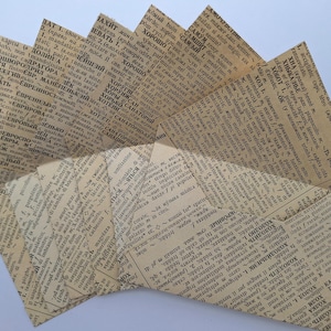 Buste di carta fatte a mano con motivi vintage - set da 6