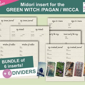 Dziennik snów Wicca – Wkładka do notatnika podróżnika Green Witch (PDF)