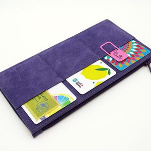 Hobonichi Weeks Insert - Kunst-Veganes Wildleder mit Reißverschluss, Kartenhalter - Federmäppchen - Midori Insert