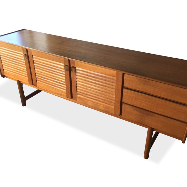 Mediados siglo Mcintosh aparador Retro música teka consola aparador