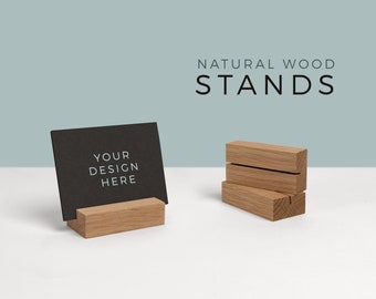 NATURAL Wood Photo holder wood photo stand.