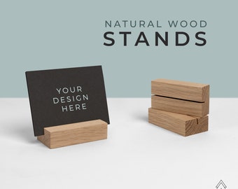 NATURAL Wood Photo holder wood photo stand.