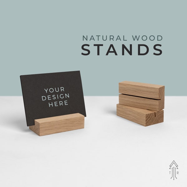 NATURAL Wood Photo holder wood photo stand.