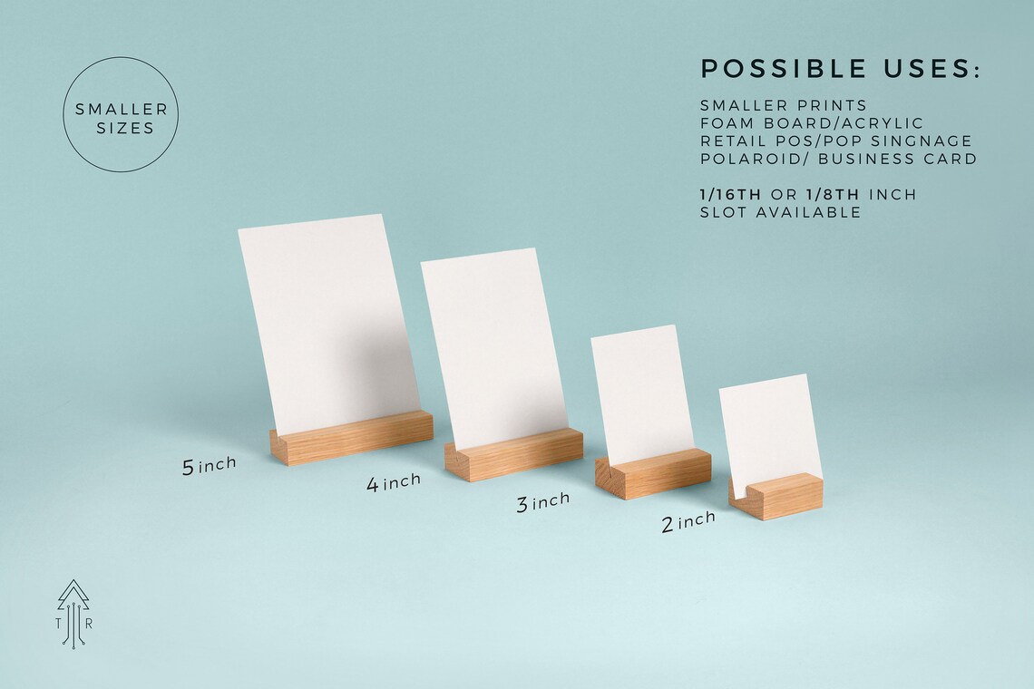 NATURAL Wood Photo Holder Wood Photo Stand. Etsy