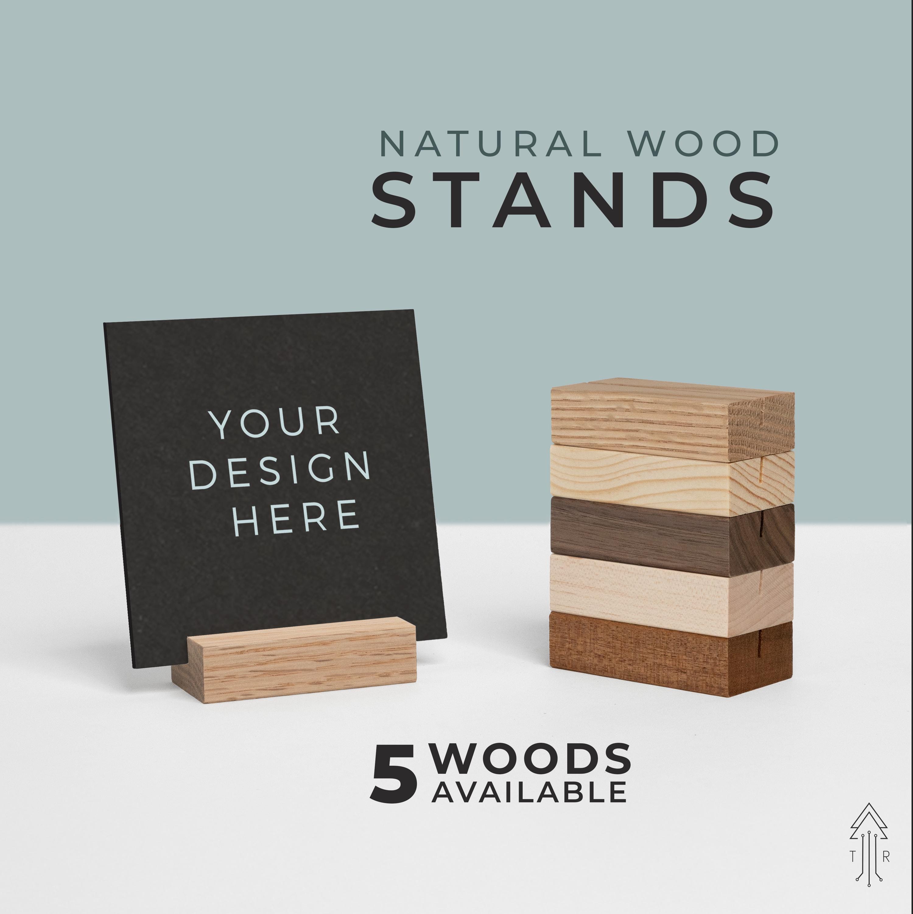 NATURAL Wood Photo holder wood photo stand.