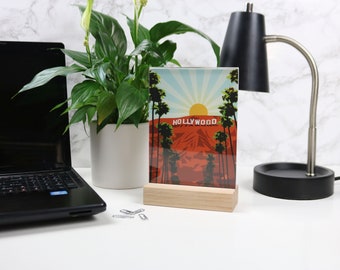 Fotohalter aus Holz mit Bienenwachs-Finish