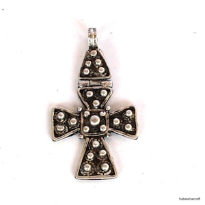 Antique Ethiopian Handmade Orthodox Christian Silver Cross Pendant. Ethiopian Art, Ethiopian Cross. African jewelry, Ethiopian Jewelry